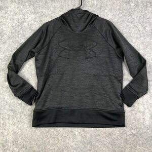 Under Armour Hoodie ColdGear Loose Heathered Pullover Sweater Womens Sz Medium